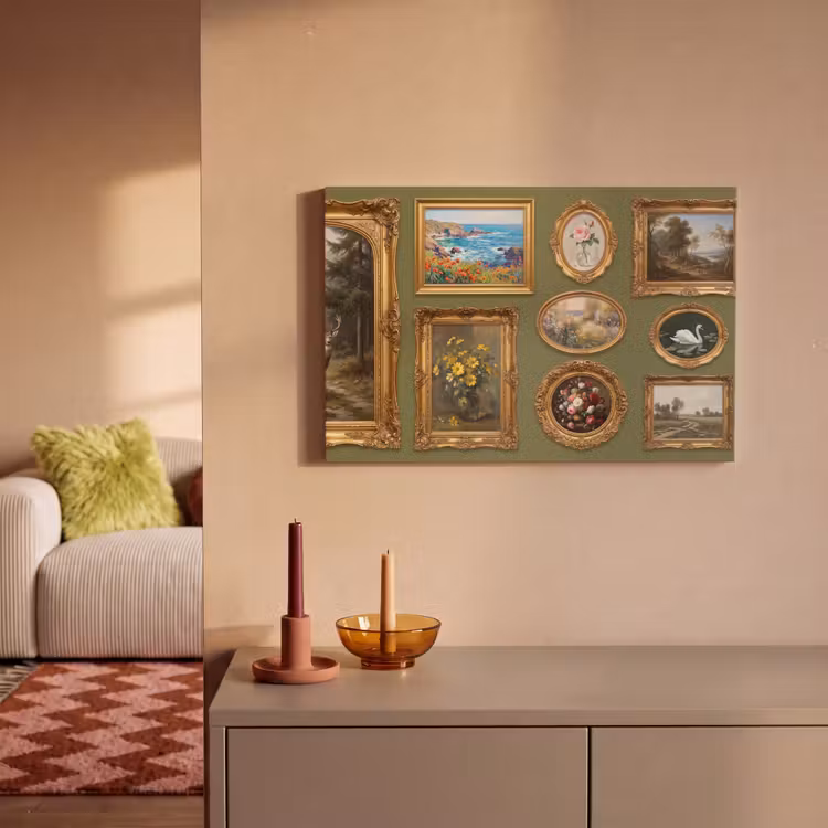 Hert - Bos - Natuur - Klassiek - Dieren canvas 2cm klein -sfeer1
