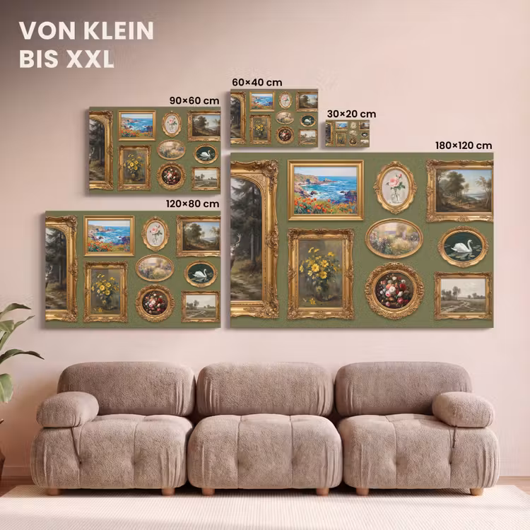 Hert - Bos - Natuur - Klassiek - Dieren canvas 2cm klein -Xsfeer8_DE