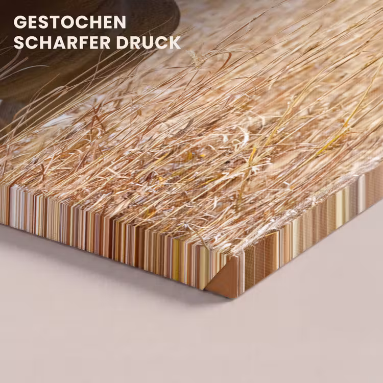 Hert - Gras - Herfst - Dieren - Natuur - Gewei canvas 2cm klein -closeup_print_DE