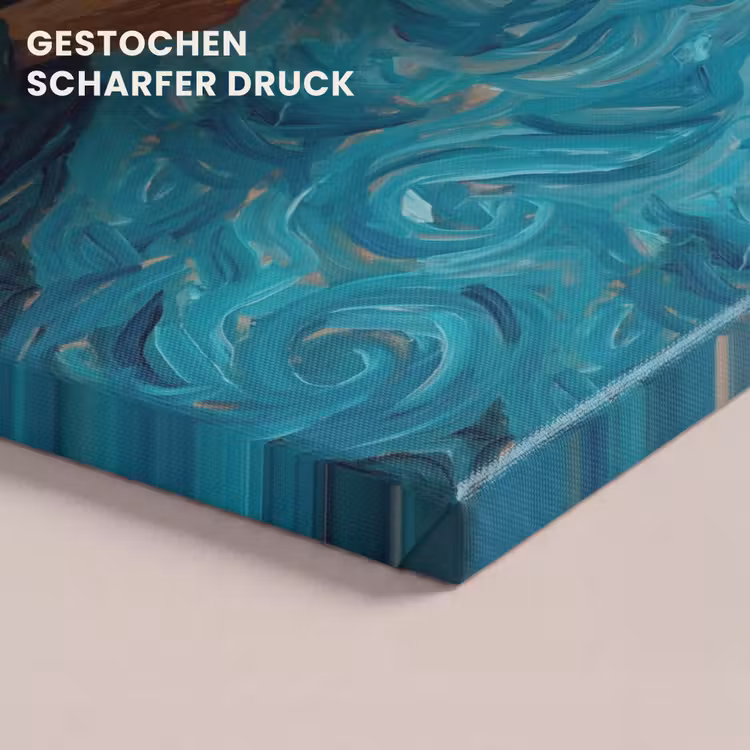 Portret - Klassiek - Blauw canvas 2cm klein -uniquesellingpoint_afwerking-onlywow_DE