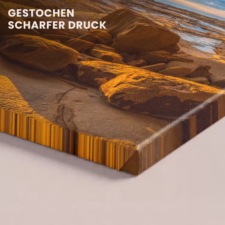 Grot - Zee - Horizon - Zonsondergang canvas 2cm klein -uniquesellingpoint_afwerking-onlywow_DE