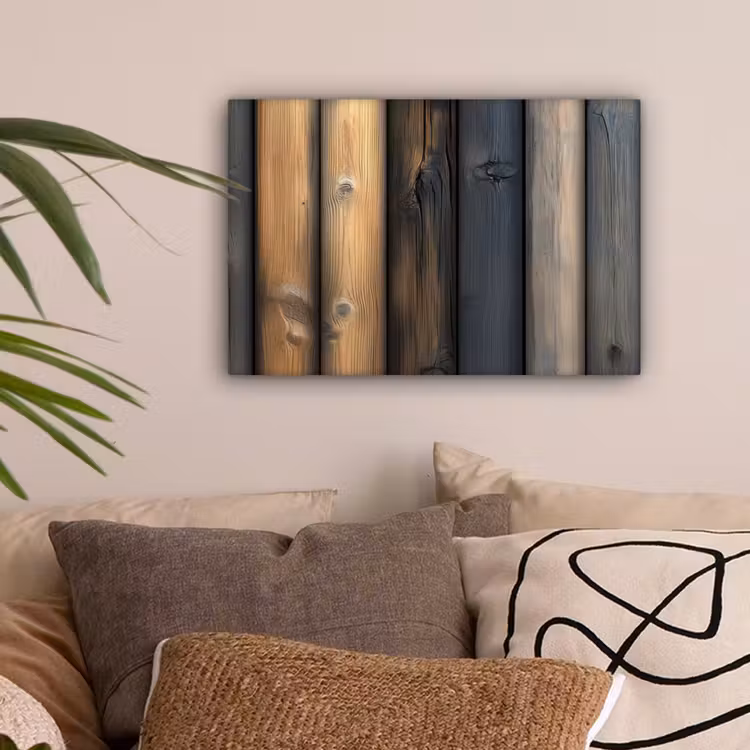 Hout - Planken - Gemengd canvas 2cm klein -sfeer1