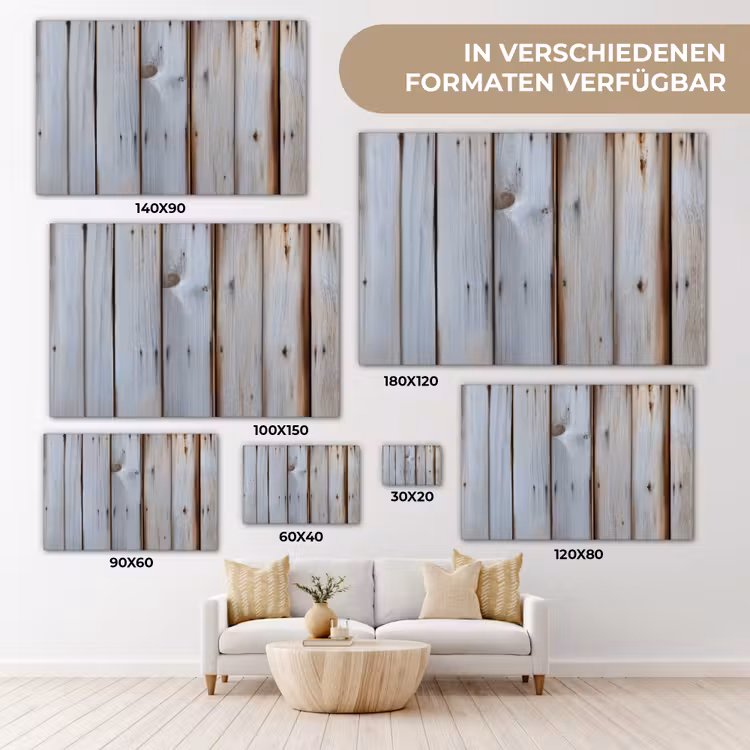 Hout - Planken - Verweerd canvas 2cm klein -Xsfeer8_DE