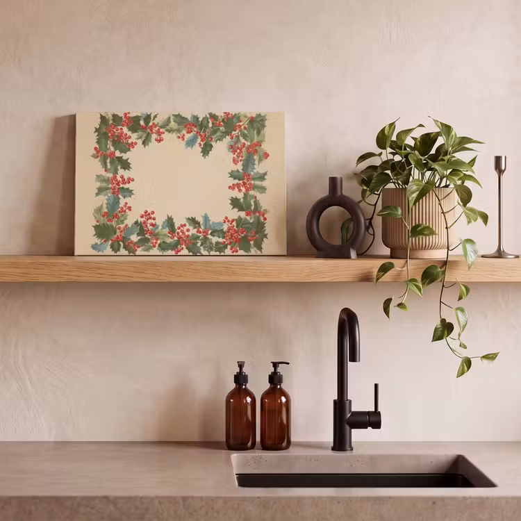 Hulstrand - Bessen - Beige canvas 2cm klein -sfeer3