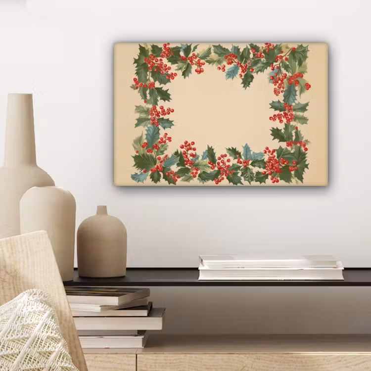 Hulstrand - Bessen - Beige canvas 2cm klein -closeup_print_DE