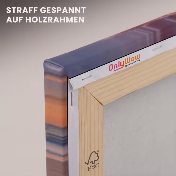 Kreeft - Strand - Natuur - Zonsondergang - Oranje canvas 2cm klein -uniquesellingpoint_afwerking-onlywow_DE