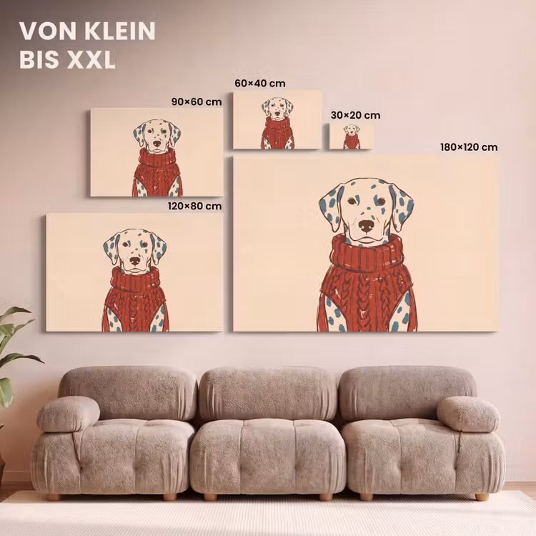 Hond - Trui - Winter - Dieren - Rood canvas 2cm klein -Xsfeer8_DE