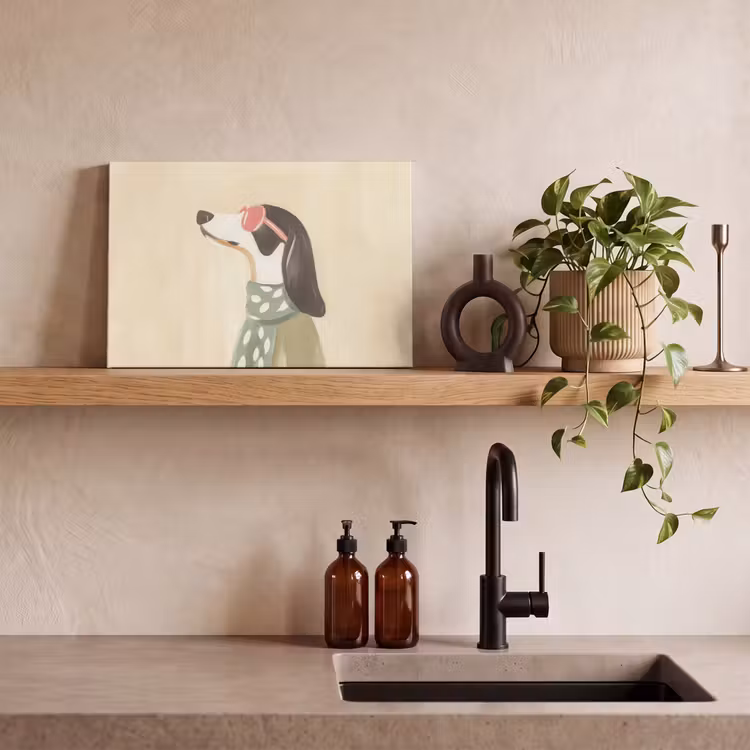 Hond - Zonnebril - Sjaal canvas 2cm klein -closeup_print_DE