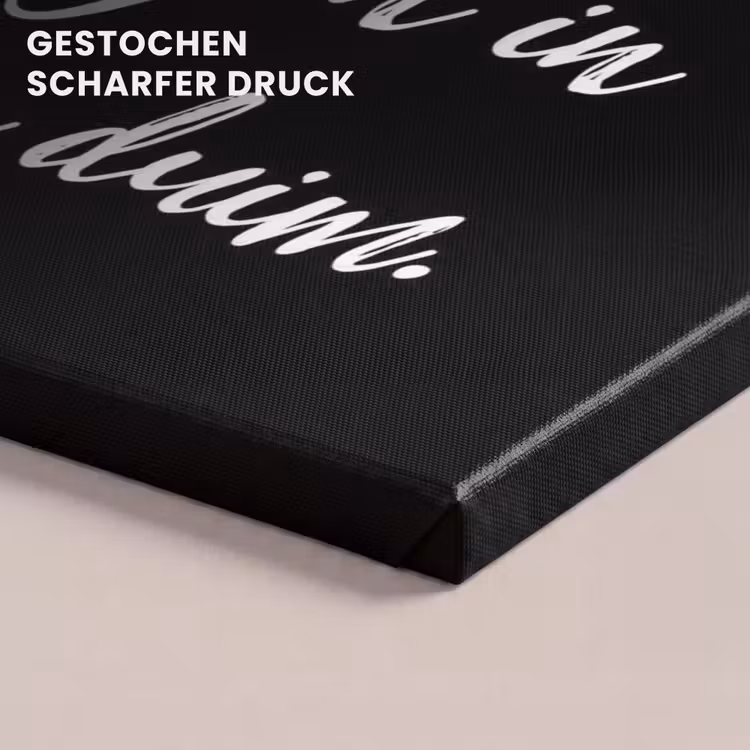 Ik kook niet - Spreuken - Koken - Humor - Quotes canvas 2cm klein -closeup_print_DE