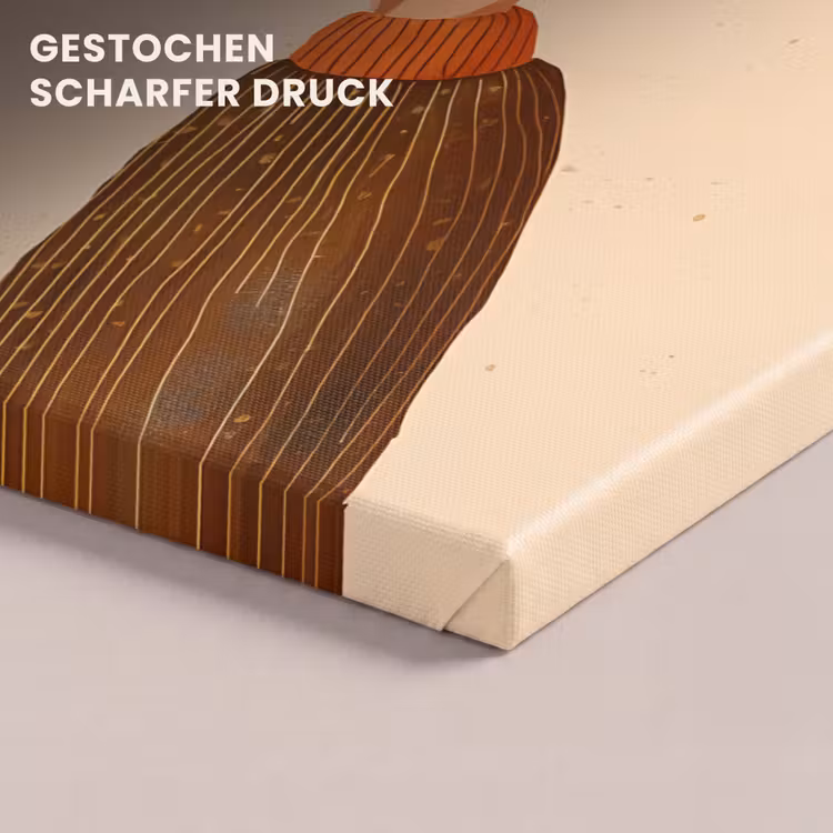 Illustratie - Mokken - Proosten - Bruin canvas 2cm klein -uniquesellingpoint_afwerking-onlywow_DE