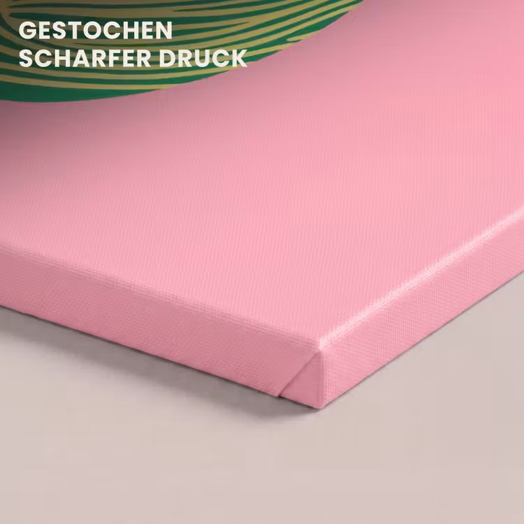 Illustratie - Blad - Minimalistisch - Groen canvas 2cm klein -uniquesellingpoint_afwerking-onlywow_DE