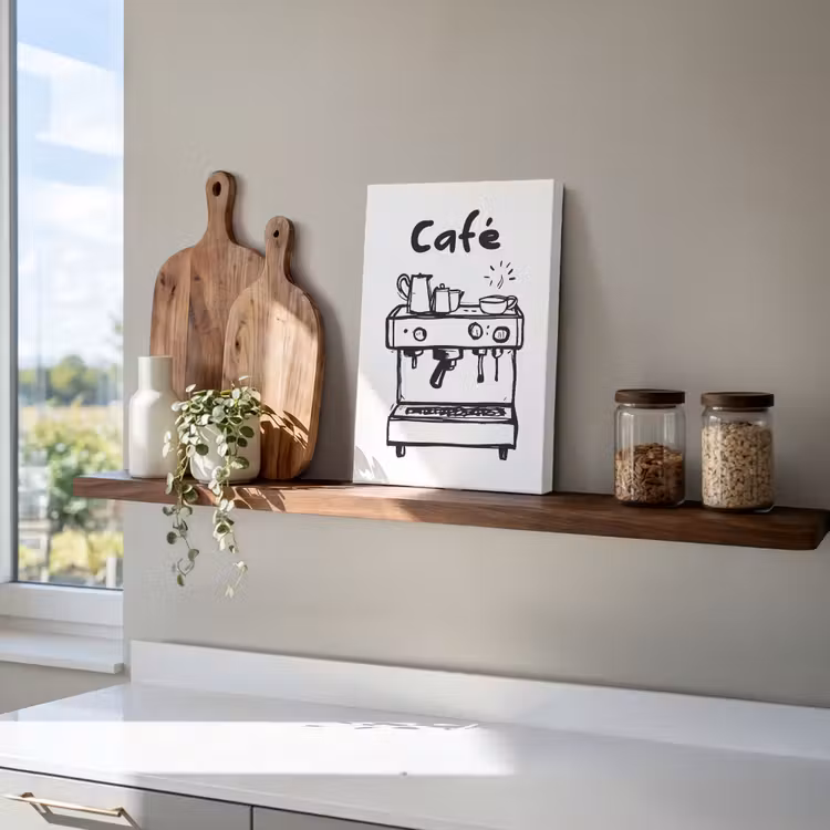 Illustratie - Café - Koffiemachine - Kopjes canvas 2cm klein -closeup_print_DE