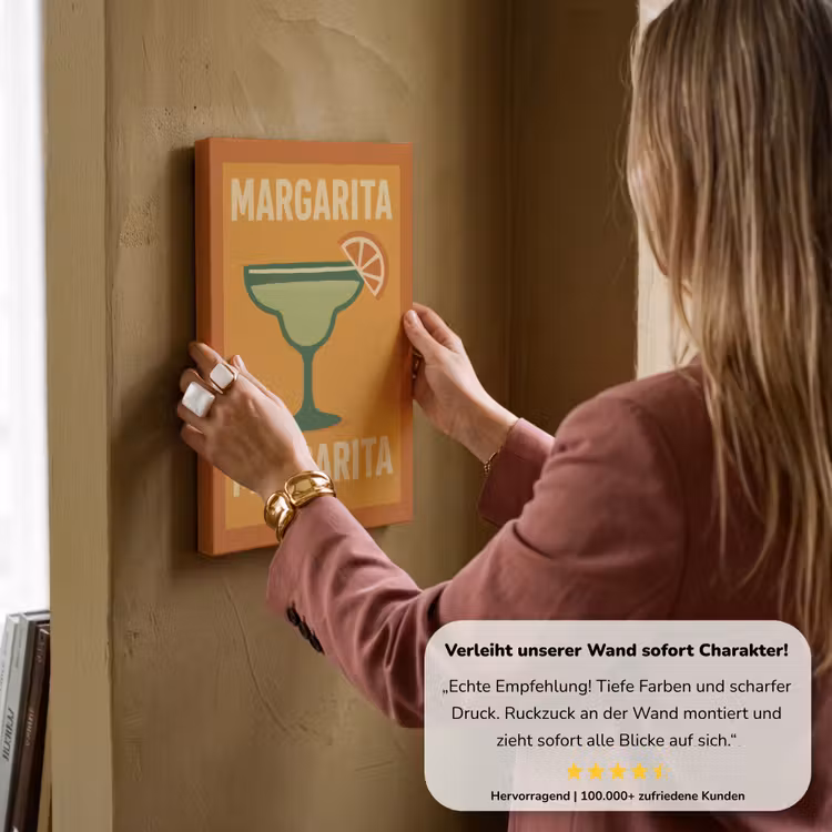 Illustratie - Margarita - Sinaasappelschijf - Oranje canvas 2cm klein -sfeer3