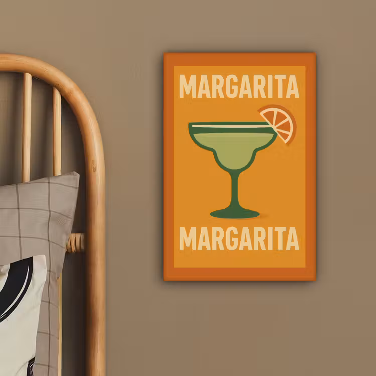 Illustratie - Margarita - Sinaasappelschijf - Oranje canvas 2cm klein -sfeer6