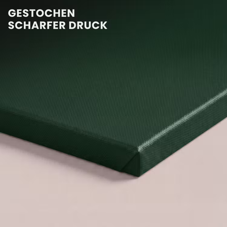 Illustratie - Mond - Donkergroen - Tekstwolkje canvas 2cm klein -closeup_print_DE