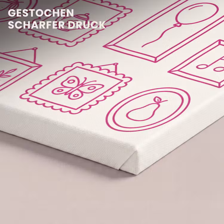Illustratie - Collectie - Kunst - Minimalistisch - Roze canvas 2cm klein -closeup_print_DE