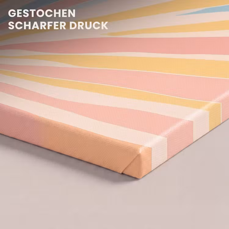 Illustratie - Zon - Pastelkleuren canvas 2cm klein -uniquesellingpoint_afwerking-onlywow_DE