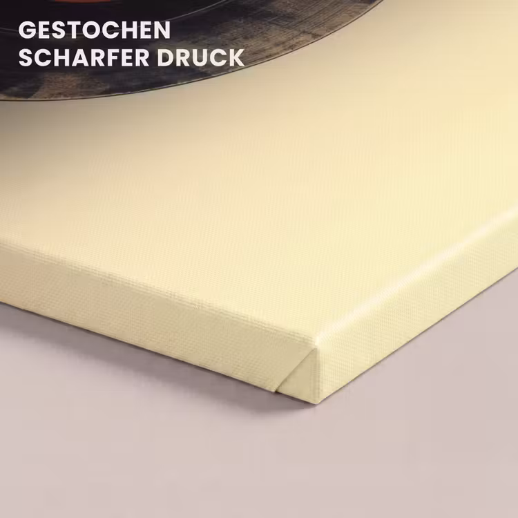 Illustratie - Vinylplaat - Beige - Vintage canvas 2cm klein -closeup_print_DE