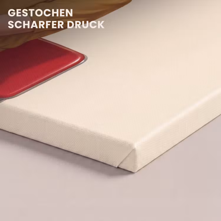 Illustratie - Mascara - Vrouw - Geel canvas 2cm klein -closeup_print_DE