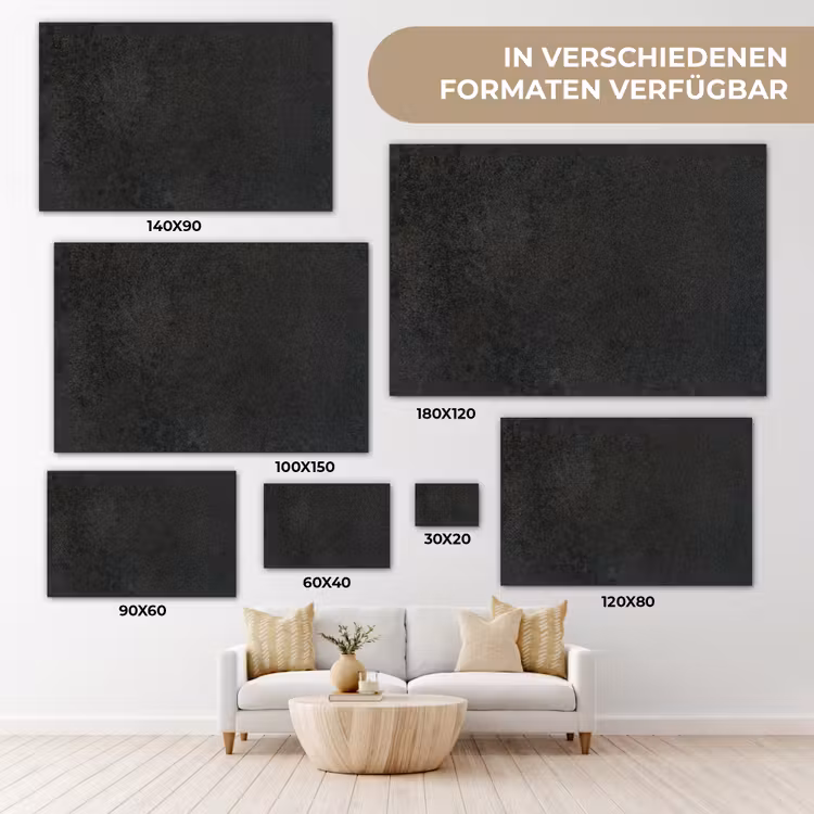 Industrieel - Beton - Grijs - Structuren - Retro canvas 2cm klein -Xsfeer8_DE
