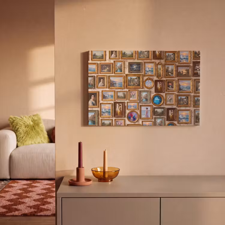 Interieur - Kunst - Collectie - Klassiek - Goud canvas 2cm klein -sfeer1