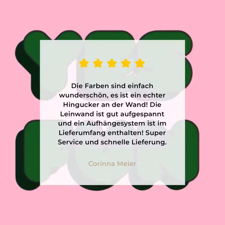 Yes fun - Groen - Roze canvas 2cm klein -Xsfeer7_DE