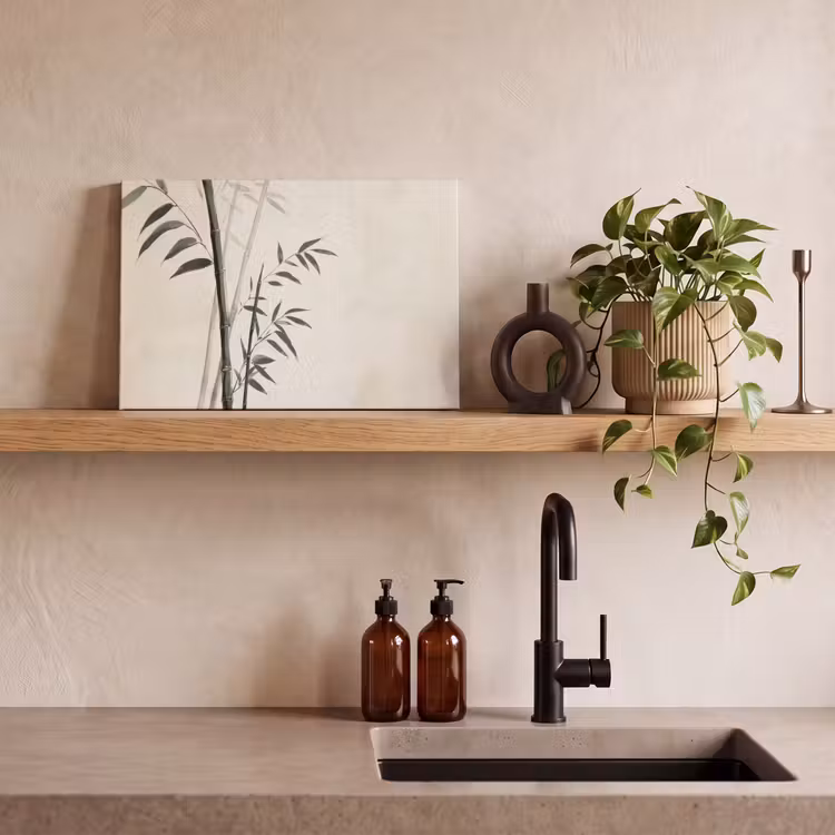 Japandi - Bamboe - Beige canvas 2cm klein -sfeer3