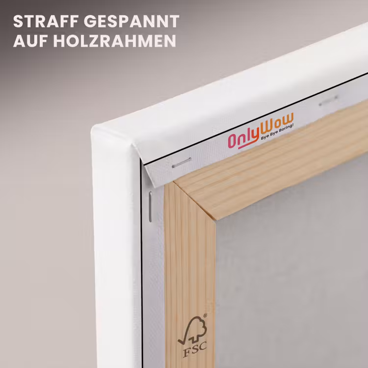 Japandi - Zwart - Abstract canvas 2cm klein -uniquesellingpoint_afwerking-onlywow_DE