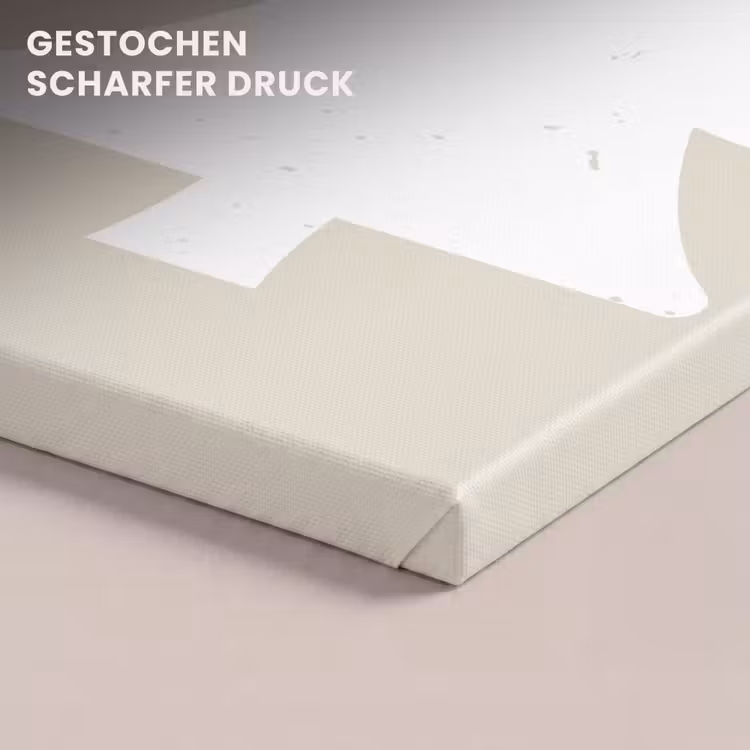 Japandi - Kerstboom - Beige - Kerstversiering canvas 2cm klein -closeup_print_DE