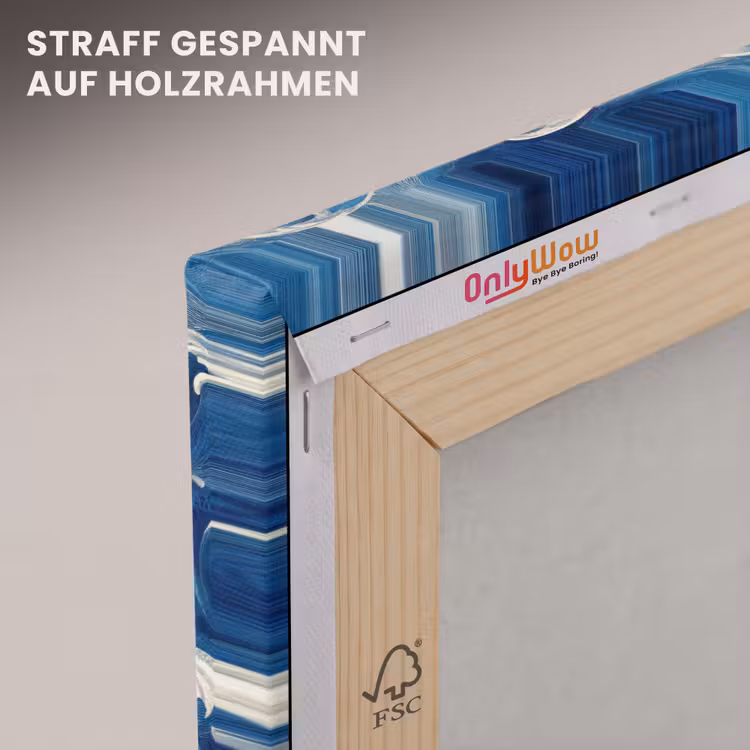 Japans - Oceaan - Golven - Blauw canvas 2cm klein 34 -uniquesellingpoint_afwerking-onlywow_DE