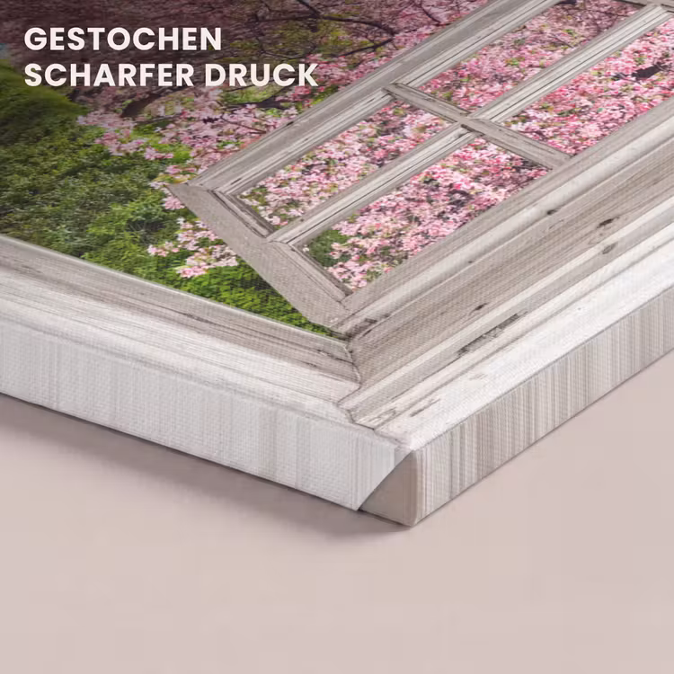 Japans - Sakura - Bloesem - Boom - Bloesem takken - Doorkijk canvas 2cm klein -closeup_print_DE