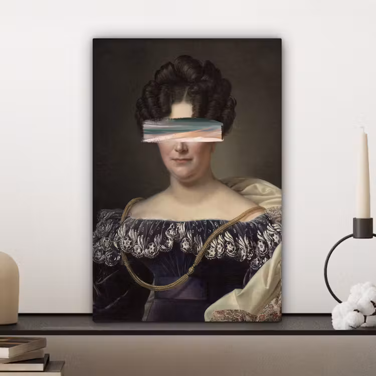 Johanna Henriette Engelen - Dubois Drahonet - Pastel canvas 2cm klein -sfeer6
