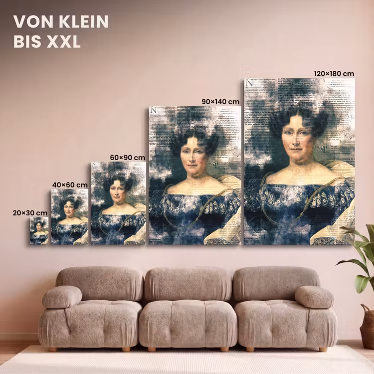 Johanna Henriette Engelen - Dubois Drahonet - Krant canvas 2cm klein -Xsfeer8_DE