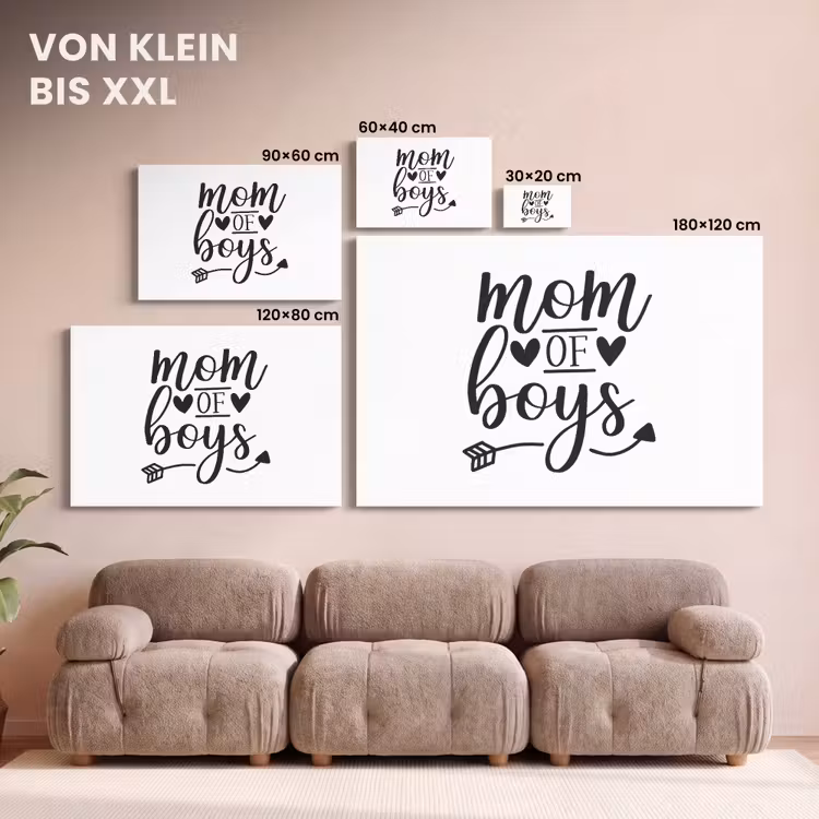 Jongens - Moederdag - Quotes canvas 2cm klein -uniquesellingpoint_afwerking-onlywow_DE