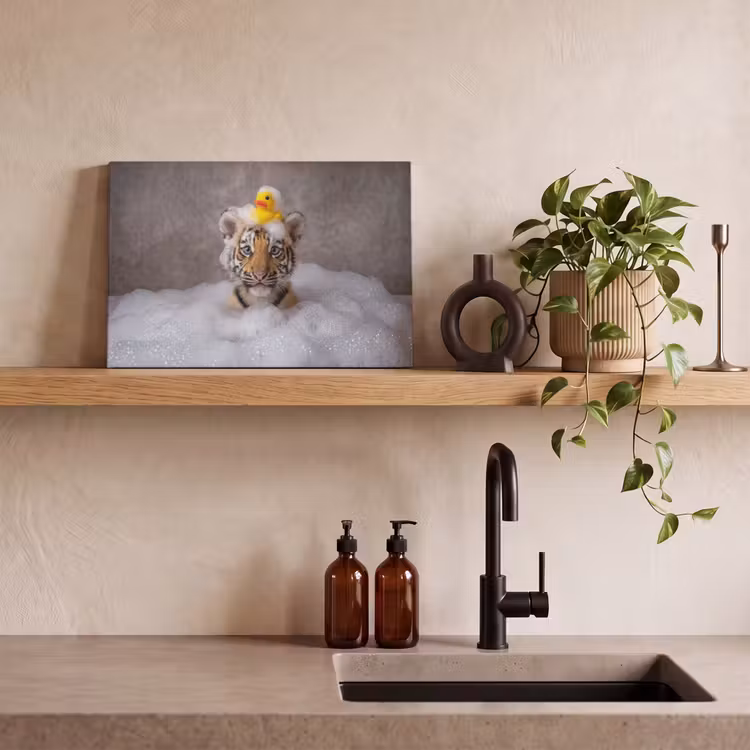 Welpje - Bad - Geel canvas 2cm klein -sfeer6