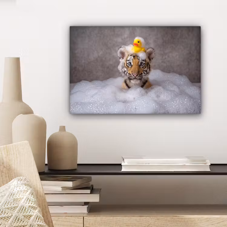 Welpje - Bad - Geel canvas 2cm klein -closeup_print_DE