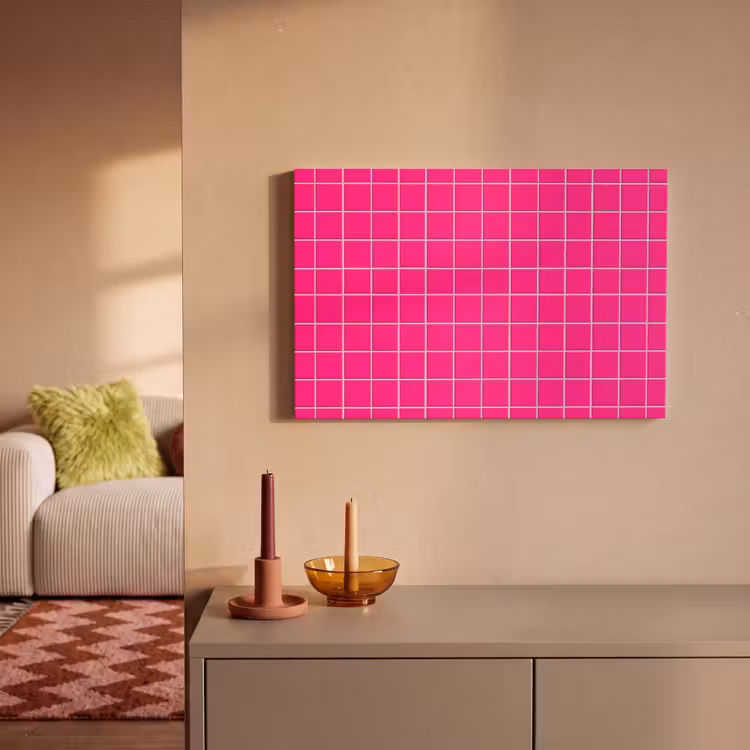 Tegels - Vierkant - Fuchsia canvas 2cm klein 34 -sfeer1