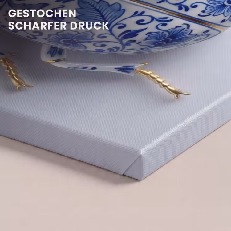 Kever - Delfts - Blauw - Goud canvas 2cm klein -uniquesellingpoint_afwerking-onlywow_DE