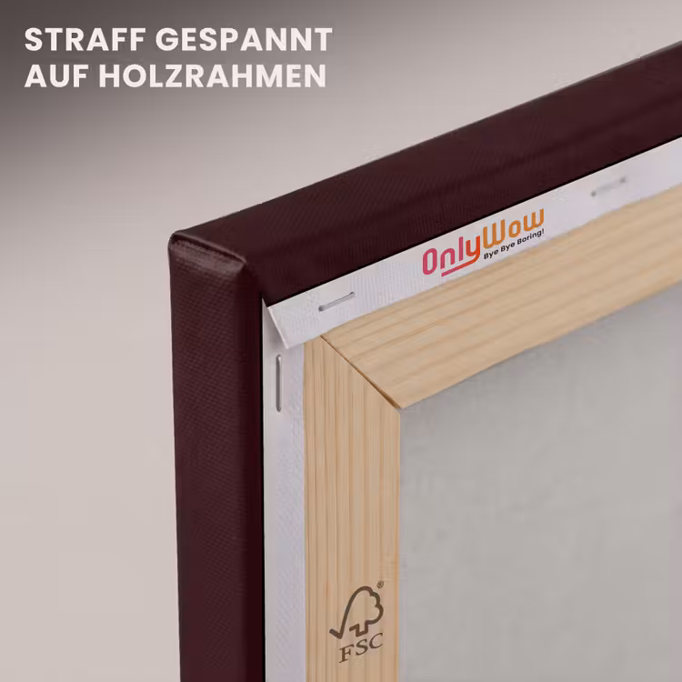 Koffie - Vrouw - Middelvinger canvas 2cm klein -uniquesellingpoint_afwerking-onlywow_DE