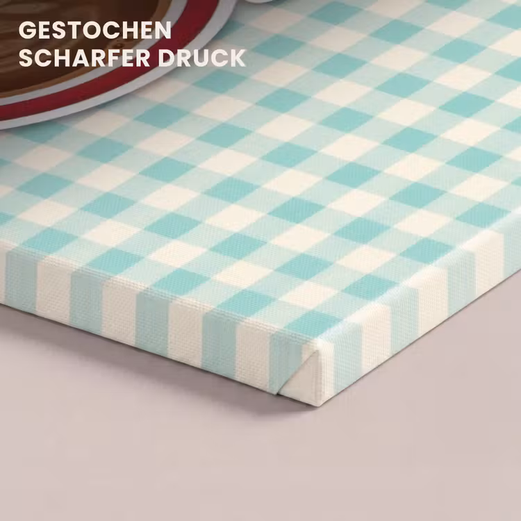 Koffie - Klok - Groen canvas 2cm klein -closeup_print_DE