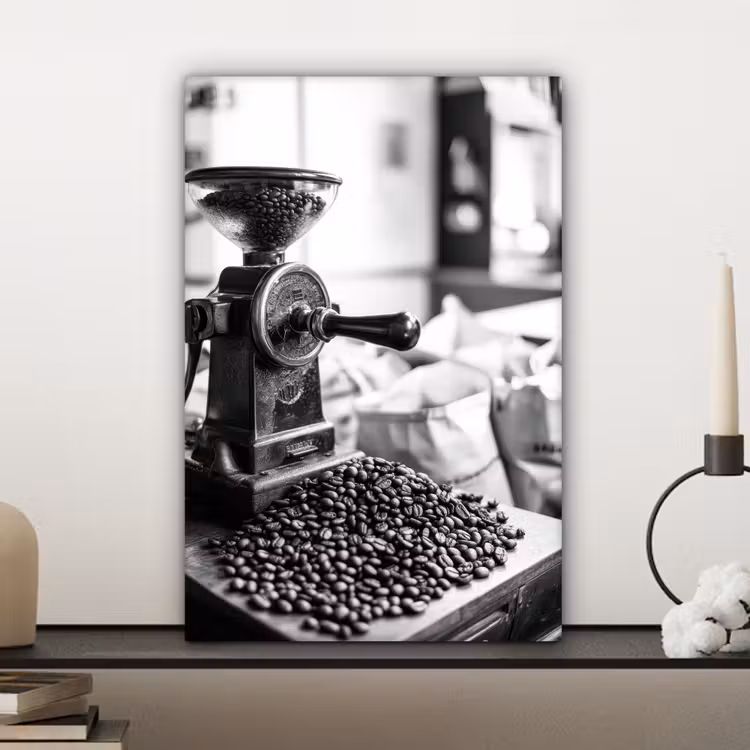 Koffiemolen - Gemalen - Vintage canvas 2cm klein -sfeer6