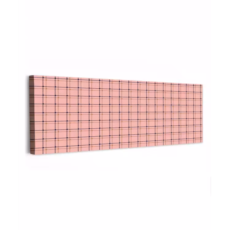 Plaid - Patroon - Gestreept - Roze canvas 2cm klein 828 -z3d