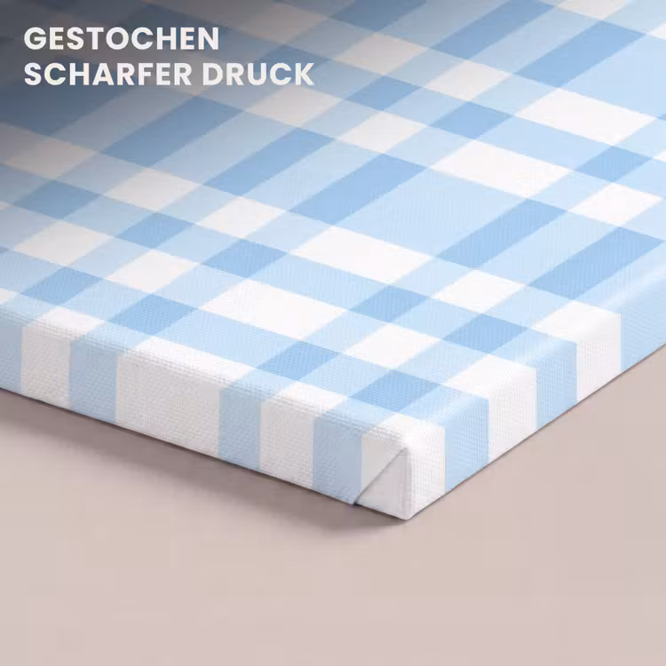Ruit - Patroon - Blauw canvas 2cm klein 34 -closeup_print_DE