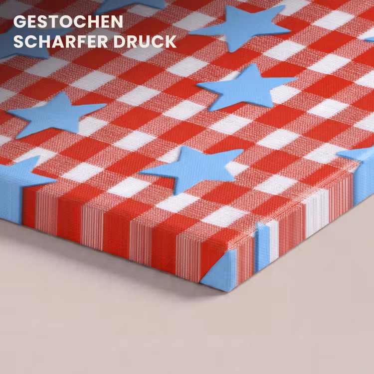Ruit - Sterren - Rood canvas 2cm klein 34 -closeup_print_DE