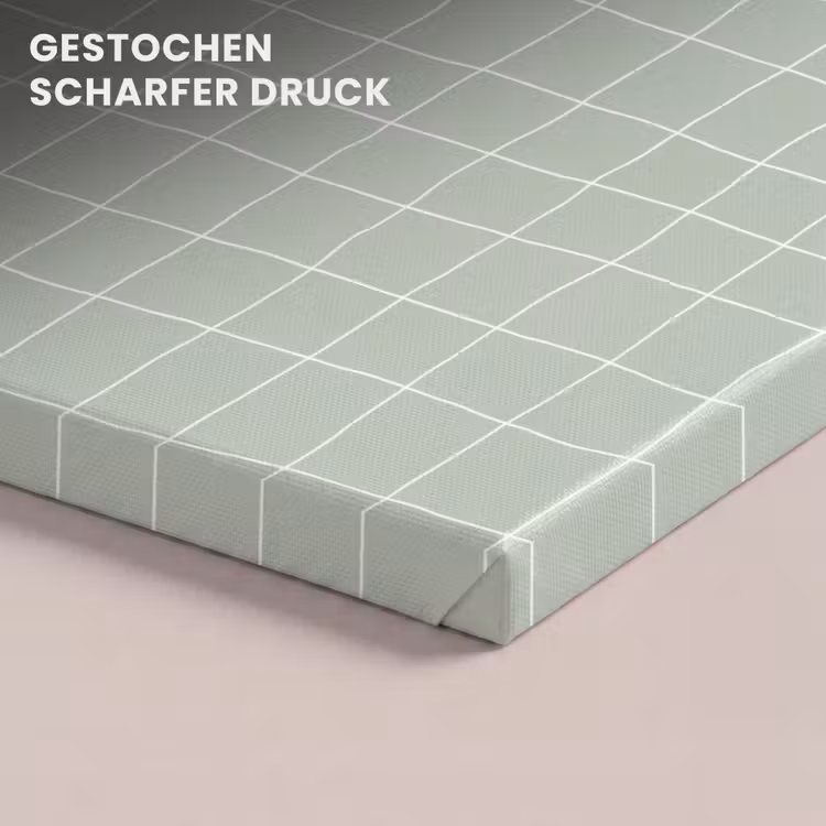 Ruitpatroon - Golvend - Groen canvas 2cm klein 34 -closeup_print_DE