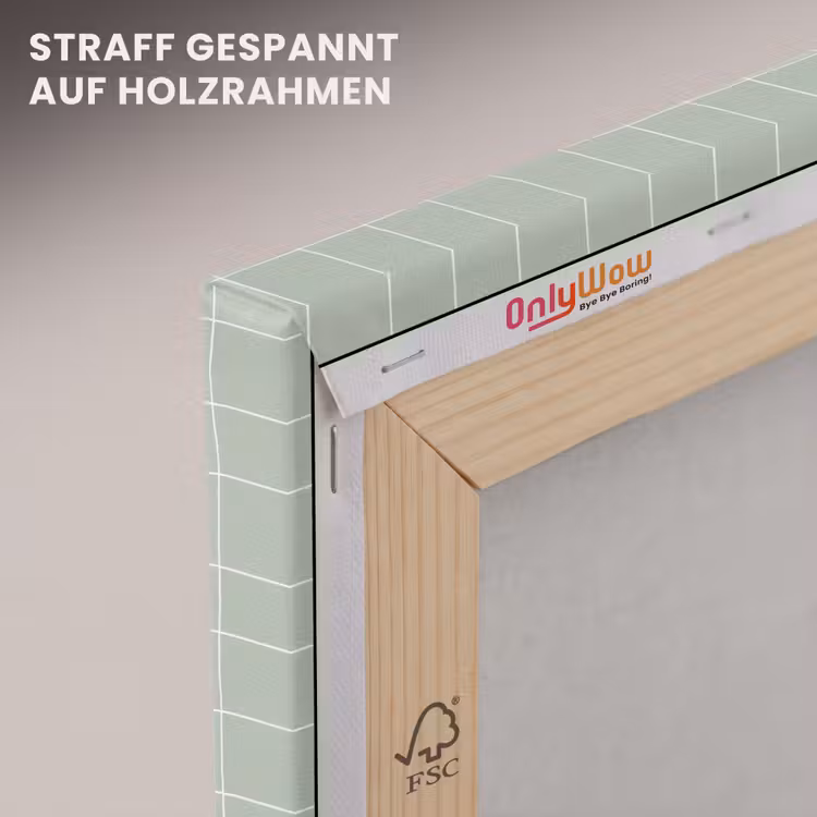 Ruitpatroon - Golvend - Groen canvas 2cm klein 34 -uniquesellingpoint_afwerking-onlywow_DE
