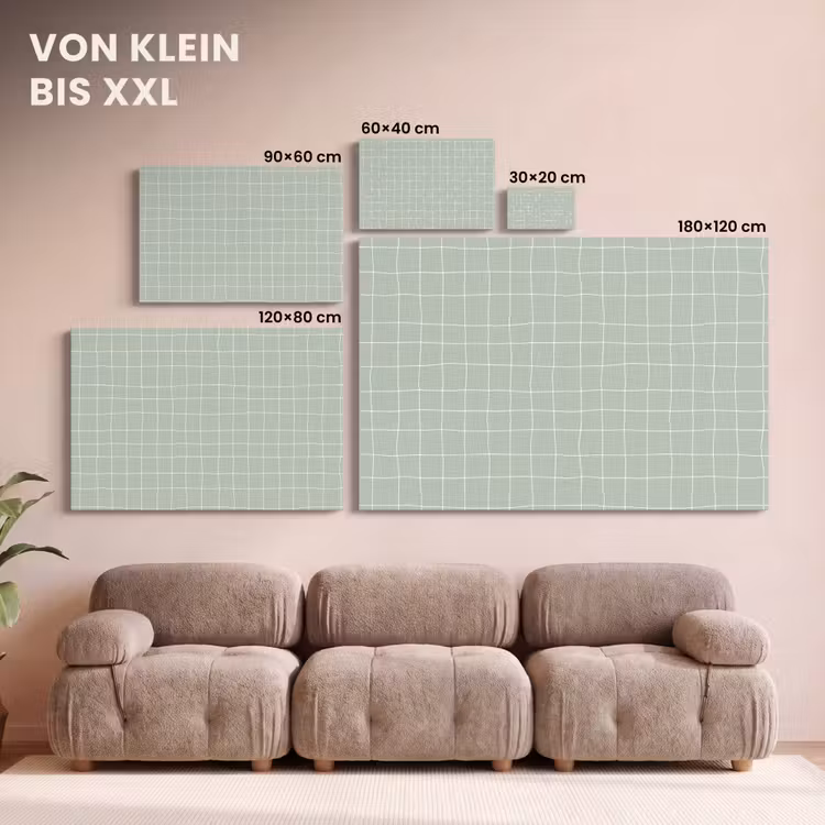 Ruitpatroon - Golvend - Groen canvas 2cm klein 34 -Xsfeer8_DE