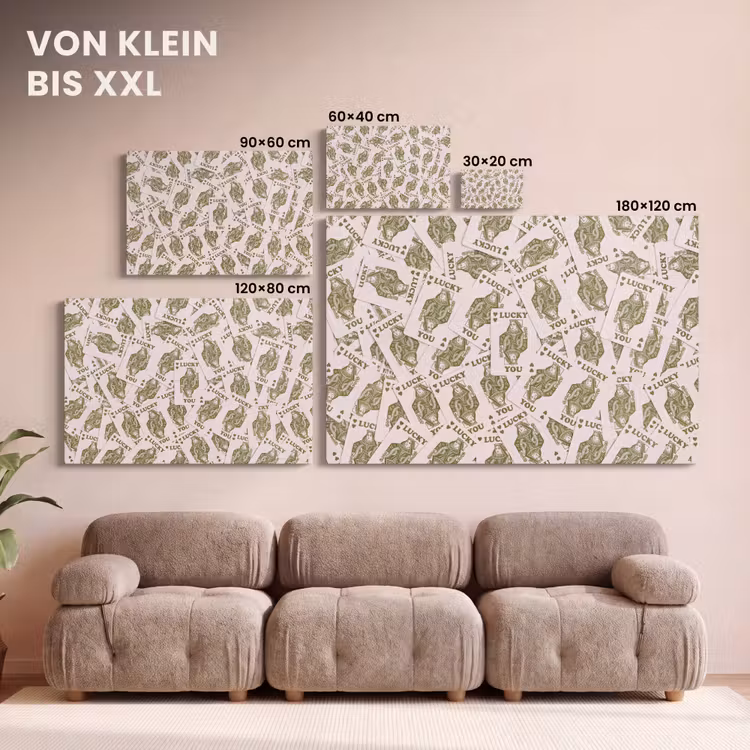 Kaarten - Koningin - Patroon - Groen - Spel canvas 2cm klein -Xsfeer8_DE