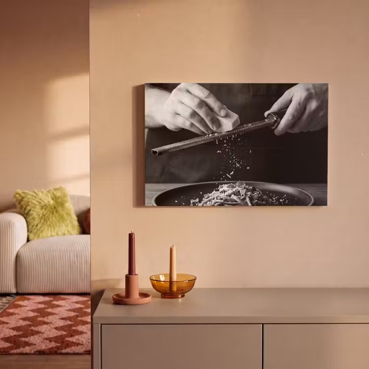 Kaas - Pasta - Rasp canvas 2cm klein -sfeer1
