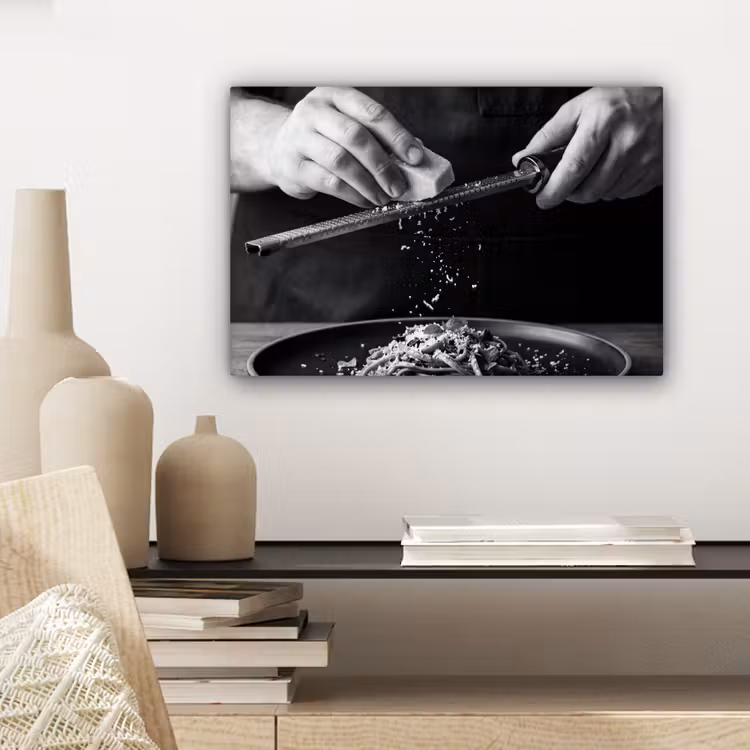 Kaas - Pasta - Rasp canvas 2cm klein -closeup_print_DE